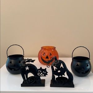 Halloween tea light holders (set of 5)